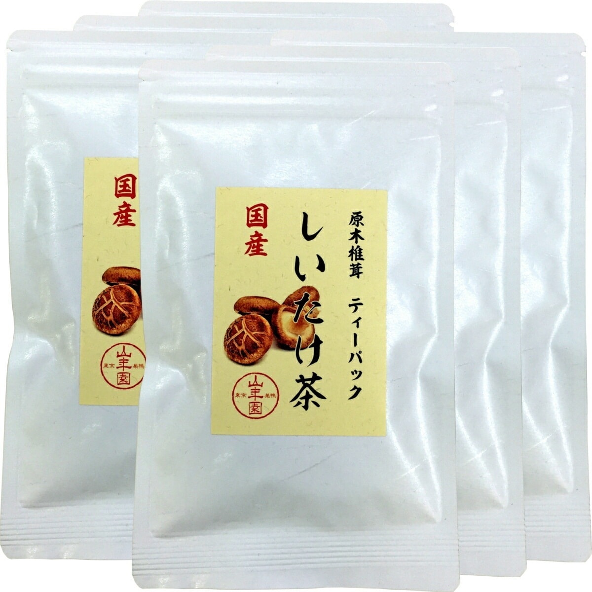 国産100% しいたけ茶 ティーパック 3g10パック6袋セット 静岡県産 ノンカフェイン 原木乾燥しいたけ 椎茸茶 シイタケ茶 ティーバッグ ギフト プレゼント お年賀 御年賀 プチギフ