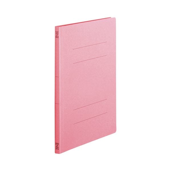 （まとめ） TANOSEE フラットファイル（スタンダードカラー） A4タテ 150枚収容 背幅18mm ピンク 1パック（10冊） 30セット