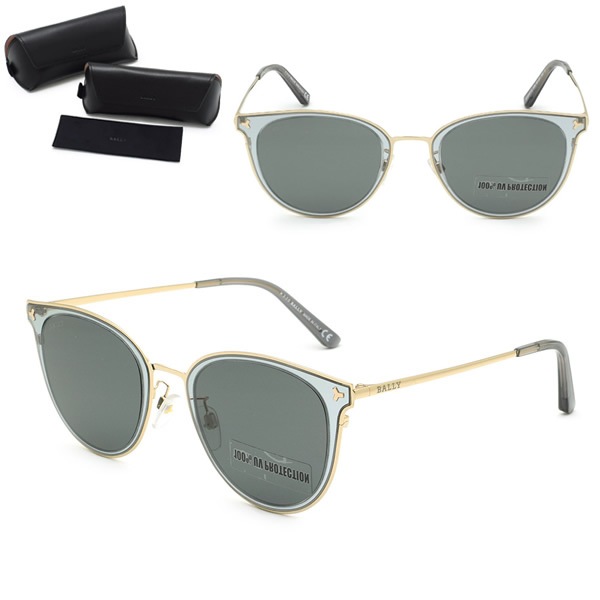 サングラス BY0067-D/S 20A 53 サングラス ノーズパッド UVカット レディース ライトグレー ゴールド グレー 12,166円