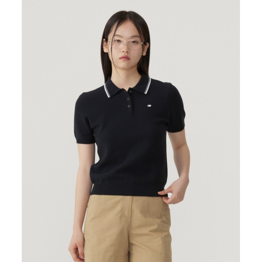 COVERNAT WOMAN カラー ハーフ ニット Navy 8,879円