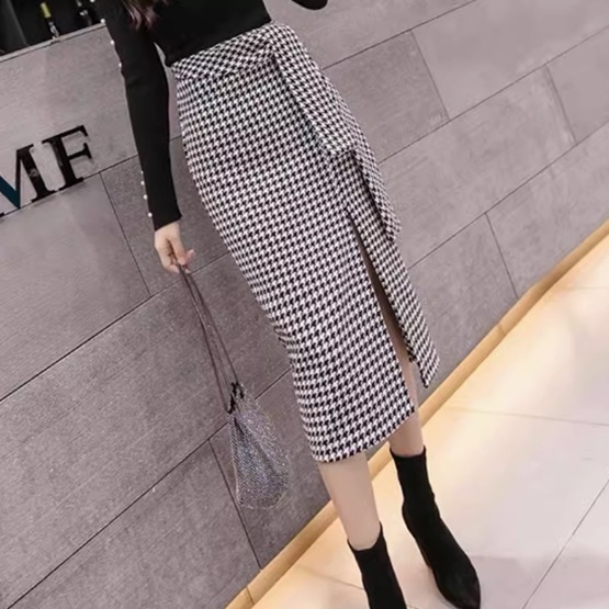 スカート レディース 膝下 ミモレ タイト スリム 細身 ストレート フェミニン ウエストマーク スリット ハイウエスト セクシー かわいい 大人可愛い きれいめ 上品 おしゃれ こなれ感 ラフ