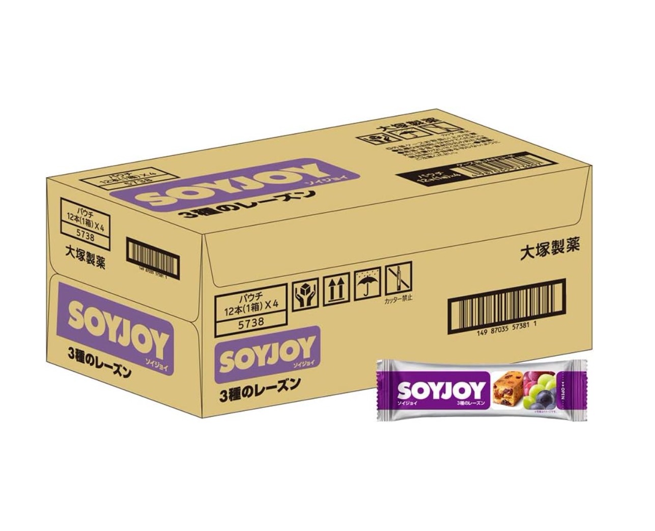 ソイジョイ 3種のレーズン 30g 48個セット