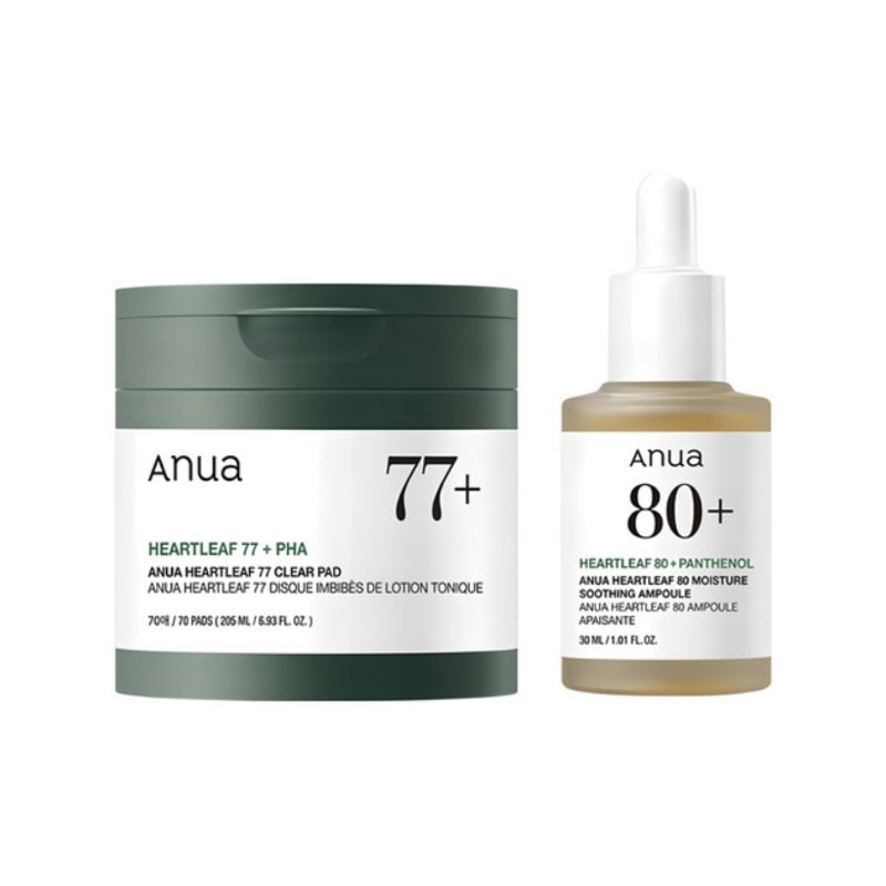 ドクダミ77クリアパッド（70枚）+80 水分補給アンプル30ml