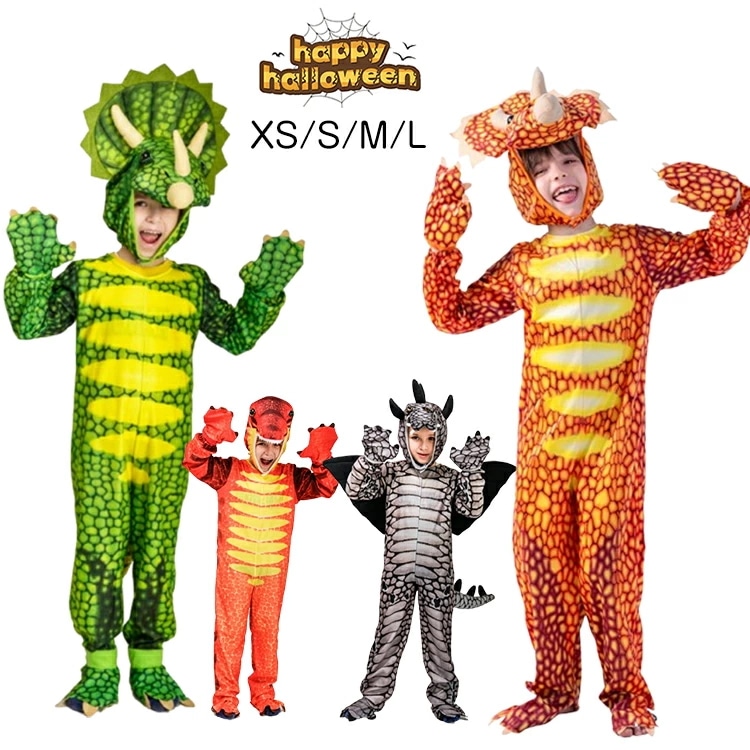 【15％OFFクーポン8/25日まで】ハロウィン 衣装 子供ハロウィン コスプレ 恐竜 ダイナソー 動物 アニマル 子供 可愛い ハロウィン 衣装 コスプレ Halloween 演出服 コスプレ衣装