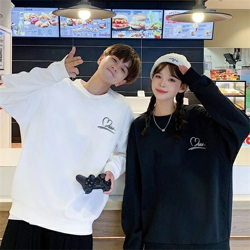 ペアルック トレーナー ブランド ペアルック カップル お揃い 服 レディース おしゃれ 秋 カップル ペアルック パーカー 韓国 大きいサイズ ペアルック 冬 カップル お揃い プレゼント コーデ