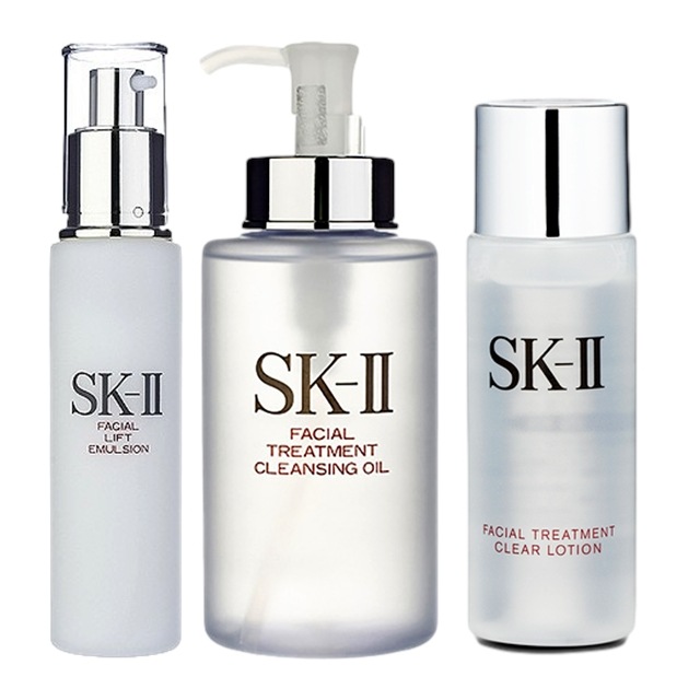 エスケーツー（SK-II／SK2） フェイシャルトリートメント クリア ローション +エマルジョン +クレンジングオイル セット 30ml+100g+250ml 16,054円