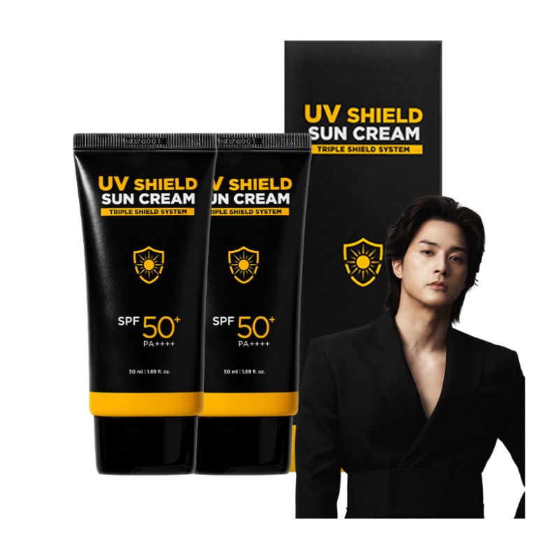 UVシールド メンズ 日焼け止め SPF50+ PA++++, 50ml2個 4個日焼け止めクリーム・ローション