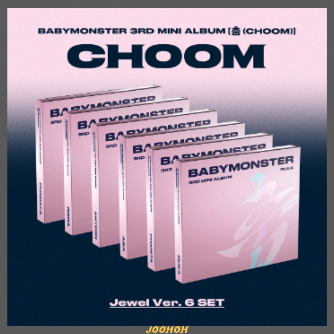 【6種セット】BABYMONSTER ミニ3集アルバム『CHOOM』 Jewel ver. 6形態コンプリートセット/ K-POP CD 韓国アルバム