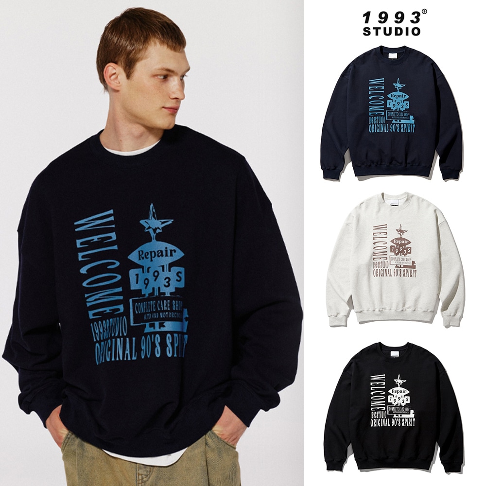[1993studio] Welcome Repair Sweatshirt