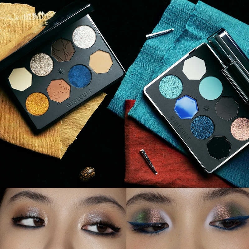 アイシャドウパレット 8色 青色 スモークメイク つや消し パーライト ハイライト フラッシュチップ お祭りメイク アイシャドウパウダー 5,271円