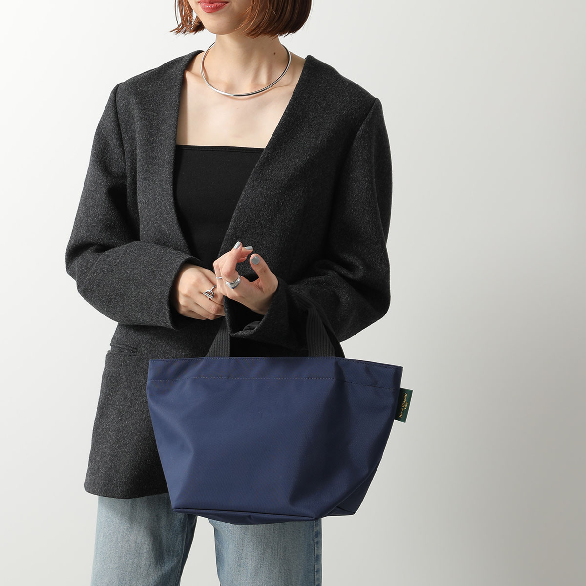 HERVE CHAPELIER エルベシャプリエ トートバッグ 1027N レディース ハンドバッグ ナイロン バイカラー 舟型 鞄 カラー3色