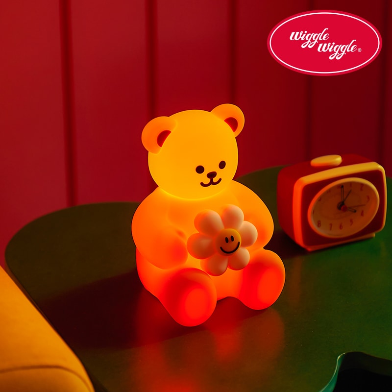 wigglewiggleタッチムードライト 卓上ランプ 間接照明 2色変換 明るさ4段階調節 USB充電式 ベッドサイドライト インテリア照明