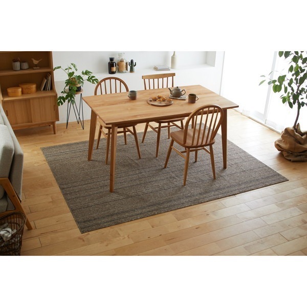 スミノエ 洗える ラグ ワイヤーライン 170220cm ブラウン メーカー直送