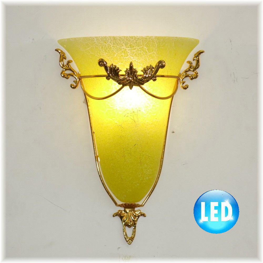 【LED付き！】新品 可愛い デザインガラス LED ブラケットライト 壁照明 ウォールライト 壁掛け