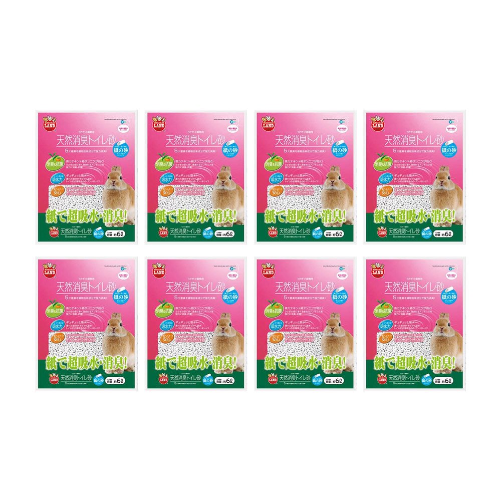 天然消臭トイレ砂　６ＬX８　紙の砂　小動物　トイレ砂　消臭　ＣＲＣ50―20―39―15―00