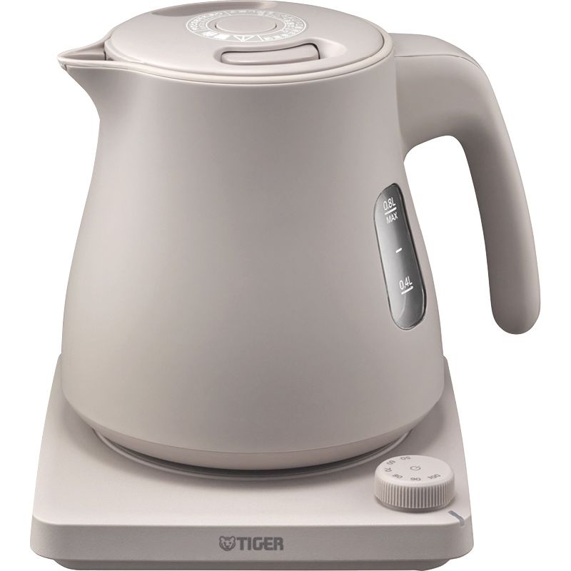 温度調節機能付蒸気レスケトル0.8L ブロンドベージュ PTV-A080CB