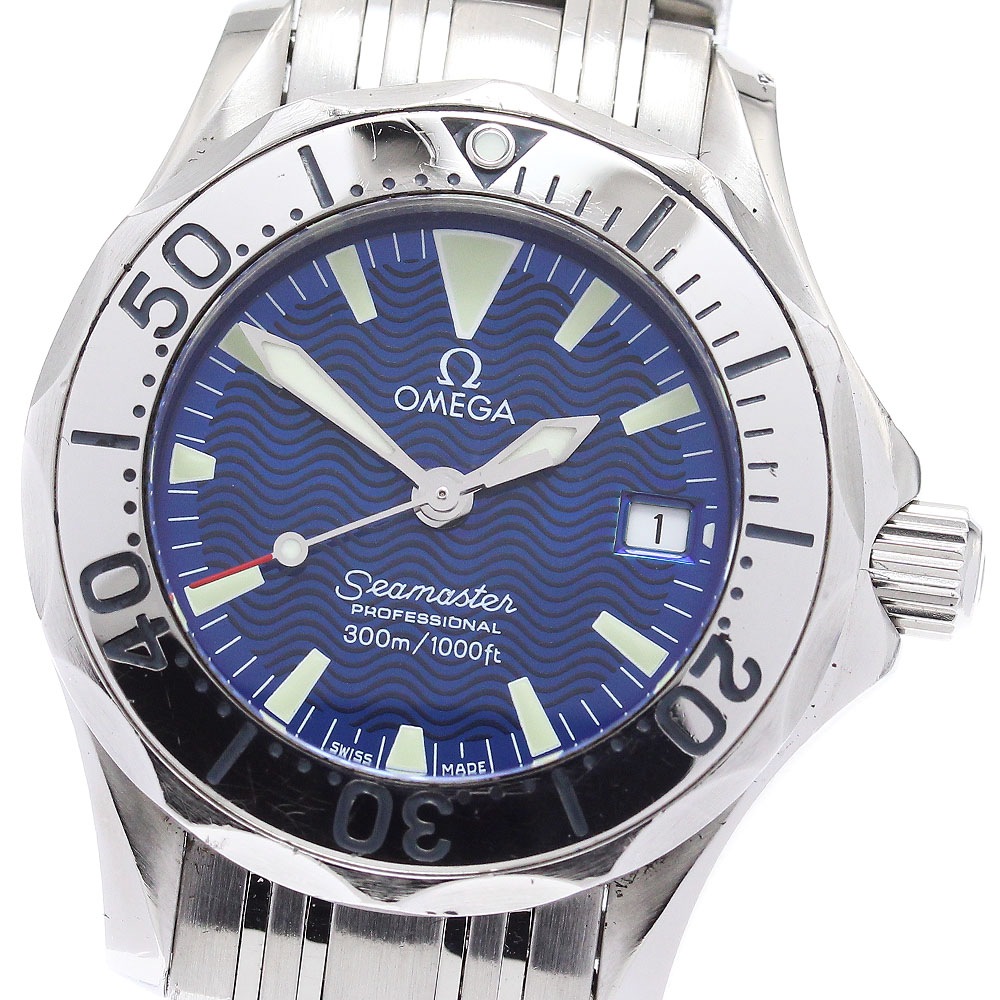 オメガ OMEGA 2285.80 シーマスター300ｍ デイト クォーツ レディース _879041【中古】