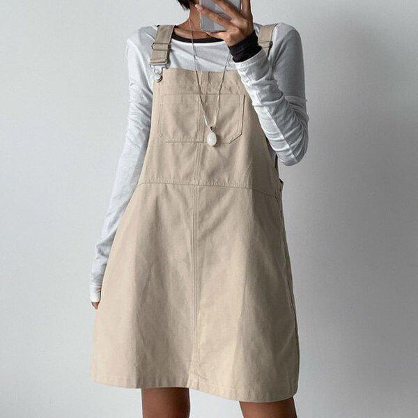 (OP)ハウメル빵ミニワンピース 秋の変わり目ワンピース