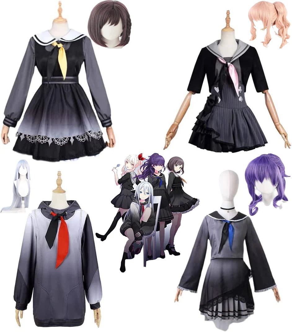 新作入荷プロセカ 東雲絵名 宵崎奏 朝比奈まふゆ 暁山瑞希 衣装 コスプレ衣装 コスプレ コスチューム