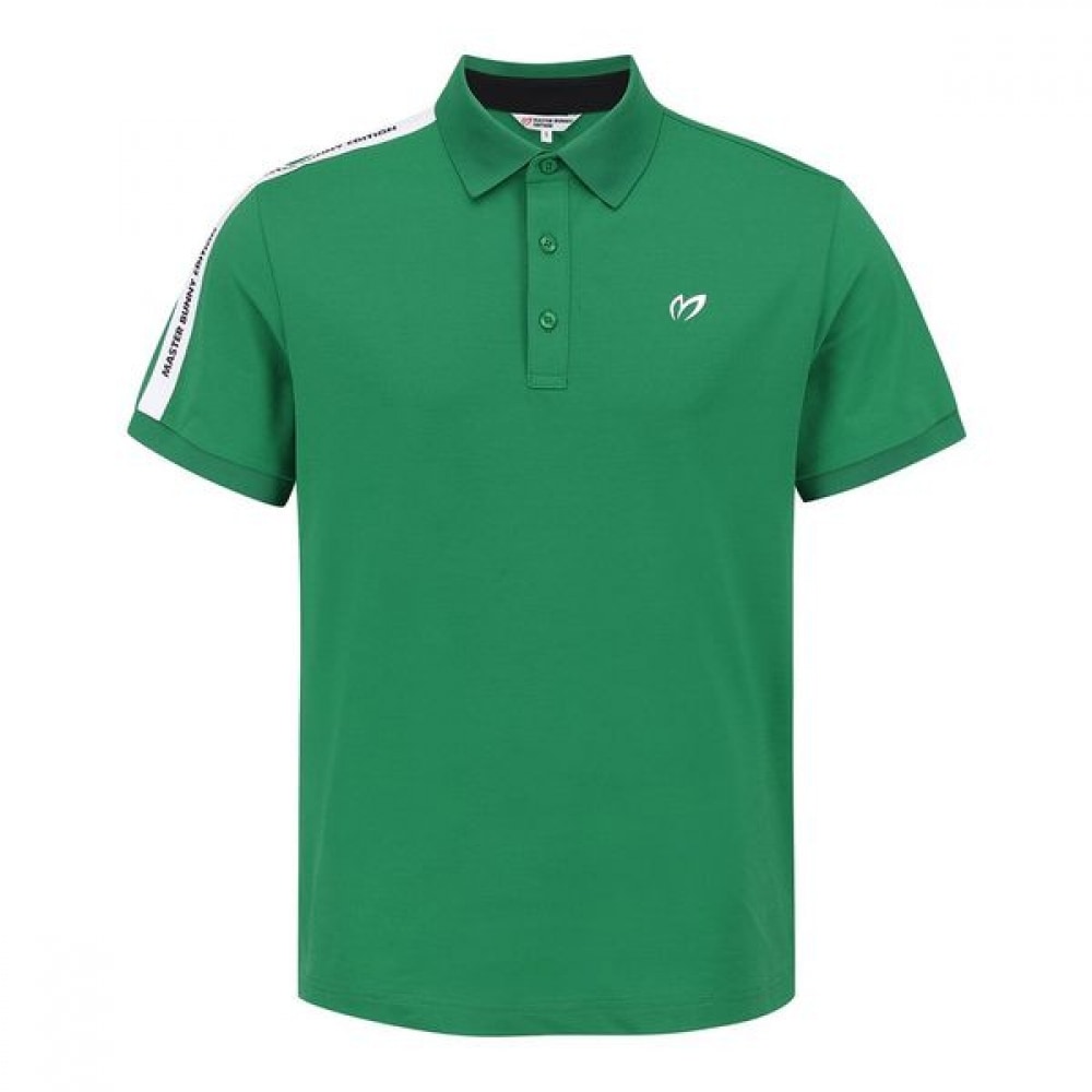 [マスターバニー] メンズサイドロゴライン PK カラー半袖Tシャツ