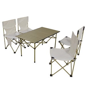 アウトドア キャンプ折り畳みテーブルと椅子携帯キャンプピクニック折り畳み椅子自分で車のテーブルと椅子を運転する11590