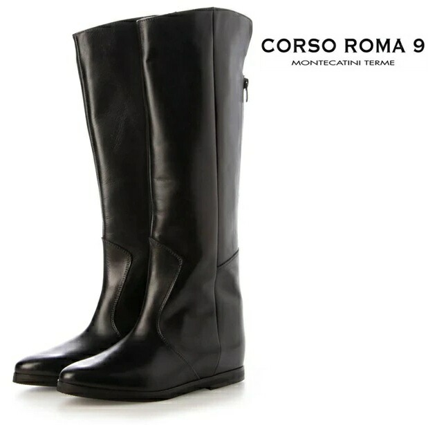 CORSO ROMA 9 コルソローマ ノーヴェ ロングブーツ インヒール レザー正規輸入品 レディース イタリア製 ハンドメイド 24AW 742C