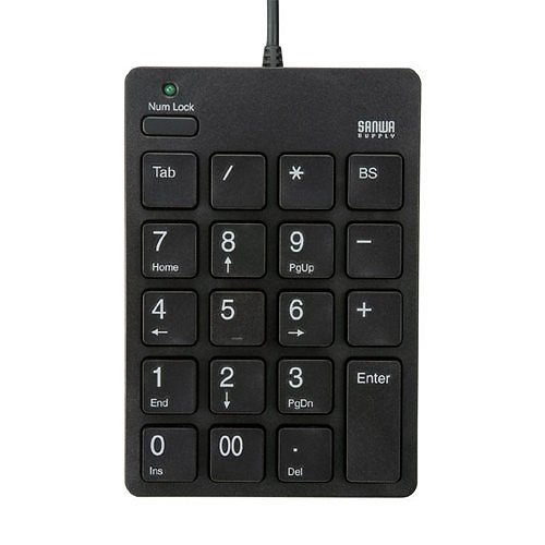 （まとめ買い）USB2.0ハブ付テンキー NT-18UH2BK（705） 00028936 [x3]