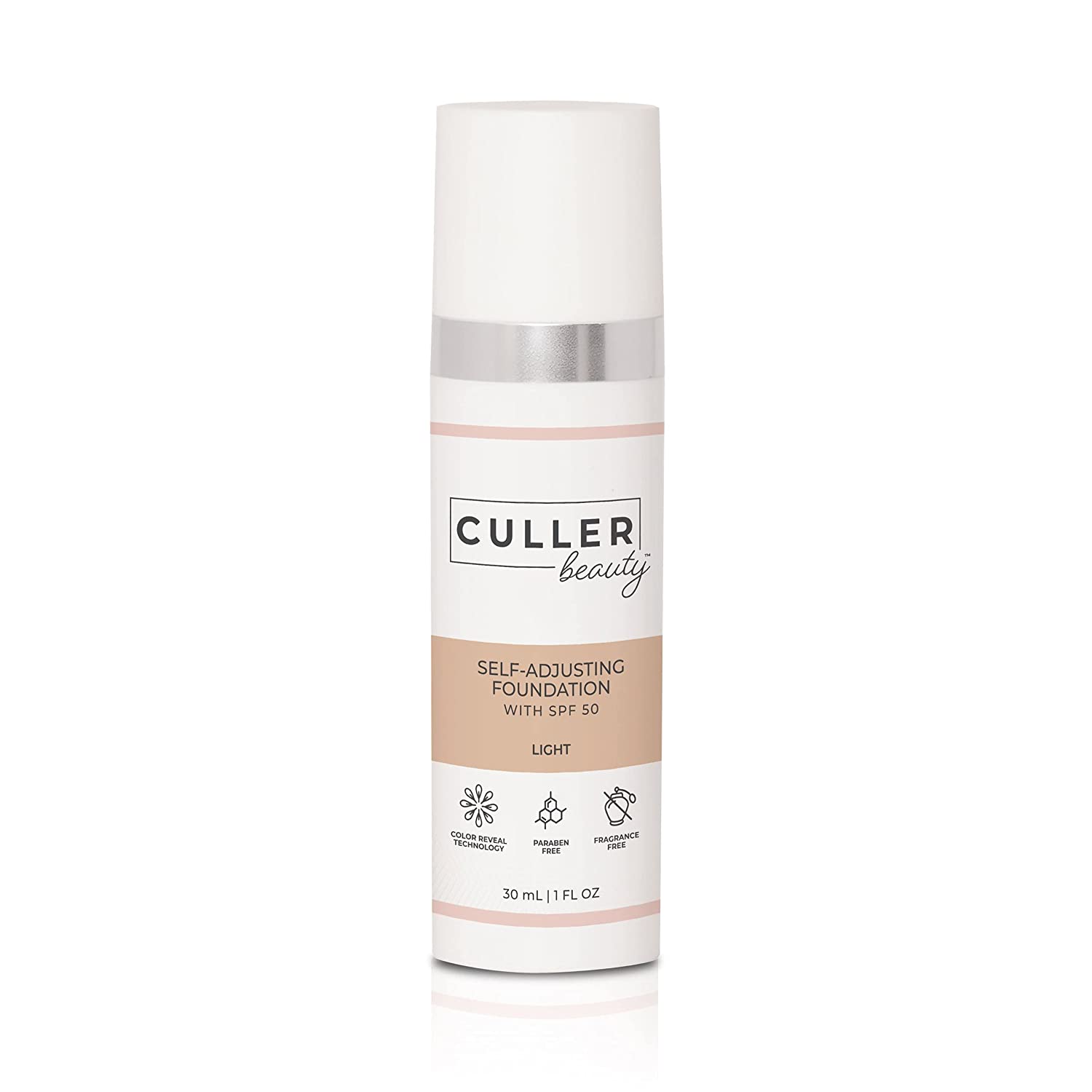 CULLERBEAUTYセルフアジャストファンデーションSPF50-すべてのシェードニーズに即応(ラ