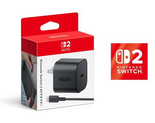 【任天堂純正品】NINTENDO SWITCH 2 ACアダプター NINTENDO SWITCH 2 ロゴデザインステッカー 同梱