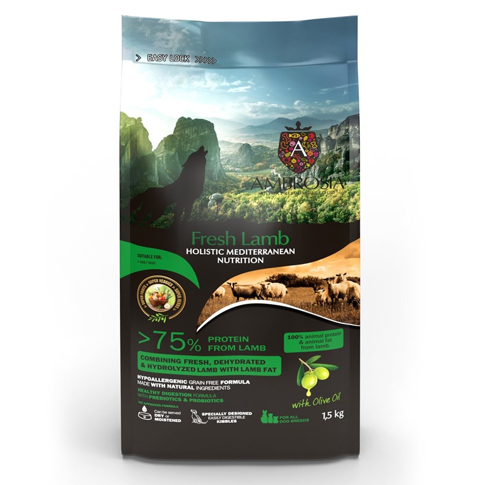 ドッグフード　アンブロシア　犬　ＨＭＮ　ラム　１．５ｋｇ　ドライ　ＡＭＢＲＯＳＩＡ　ＣＲＣ45―05―99―00―00