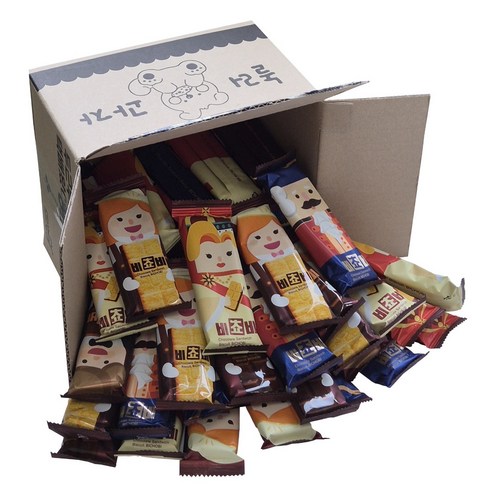 韓国のお菓子ビチョビ チョコビスケット 大容量 個包装 50個入り