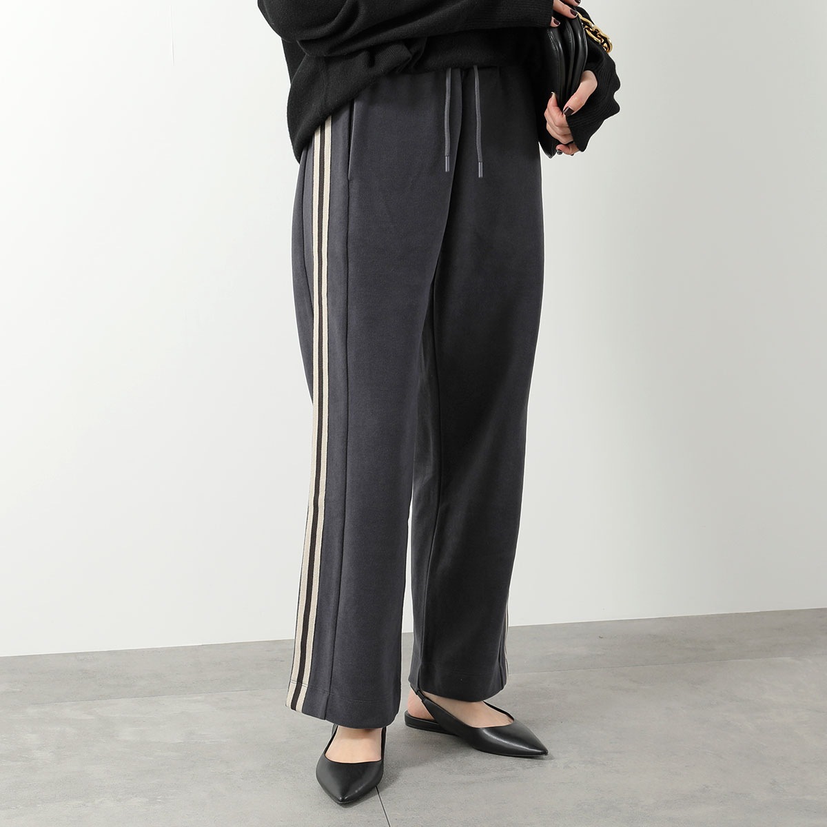 EA7 EMPORIO ARMANI エアセッテ エンポリオアルマーニ ラインパンツ 7W000568 AF15528 レディース スウェットパンツ セットアップ可能 U8117