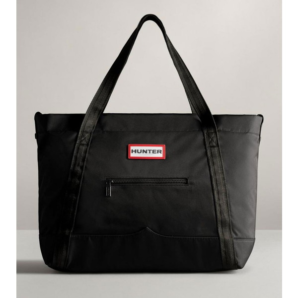 ハンター HUNTER ナイロン ラージ トップ クリップ トート バッグ レディース UBS1202KBM-BLK
