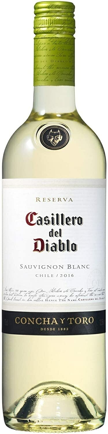 【百年以上悪魔に守られてきたワイン】【送料無料】コンチャイトロ カッシェロデルディアブロ ソーヴィニヨンブラン 750ml12本
