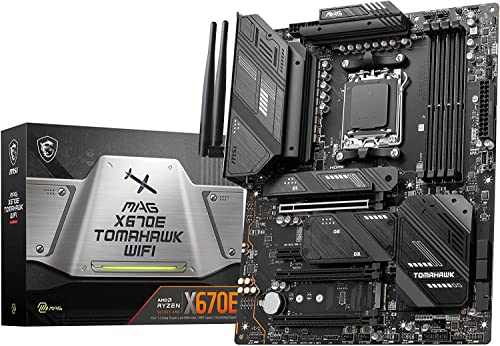 MSI マザーボードMAG X670E TOMAHAWK WIFI Ryzen 7000 シリーズ(AM5)対応80A SPS電源フェーズ X670EチップセットATX MB6167