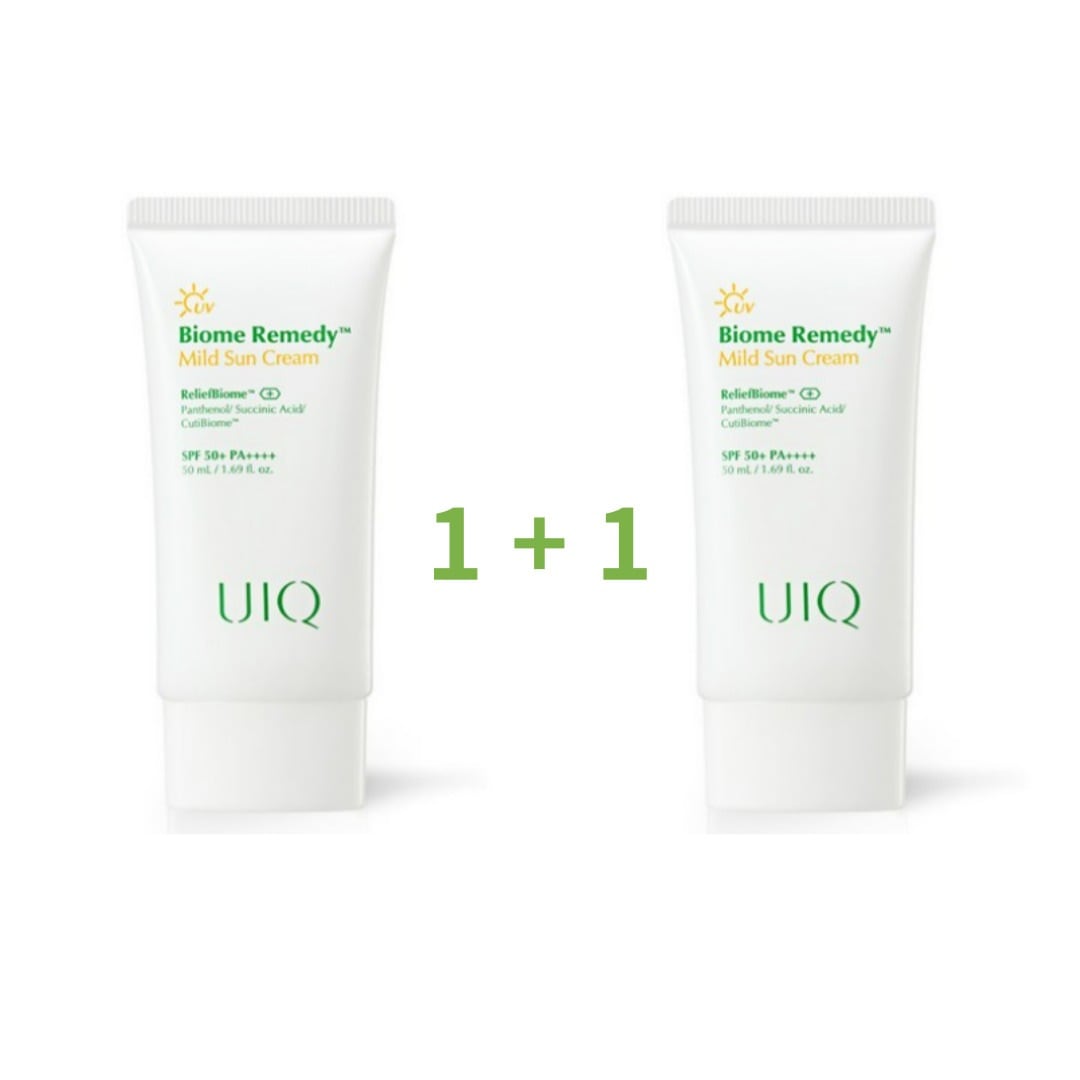 バイオーム レミディマイルド 日焼け止め SPF50+ PA++++ 50ml x 2個 (ニキビ/すべての肌/か弱い肌/アレルギー/お肌)