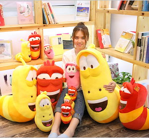 本物の陽気なバグぬいぐるみおもちゃ漫画悪臭バグ黄色いワーム人形なだめる人形子供の日ギフト卸売
