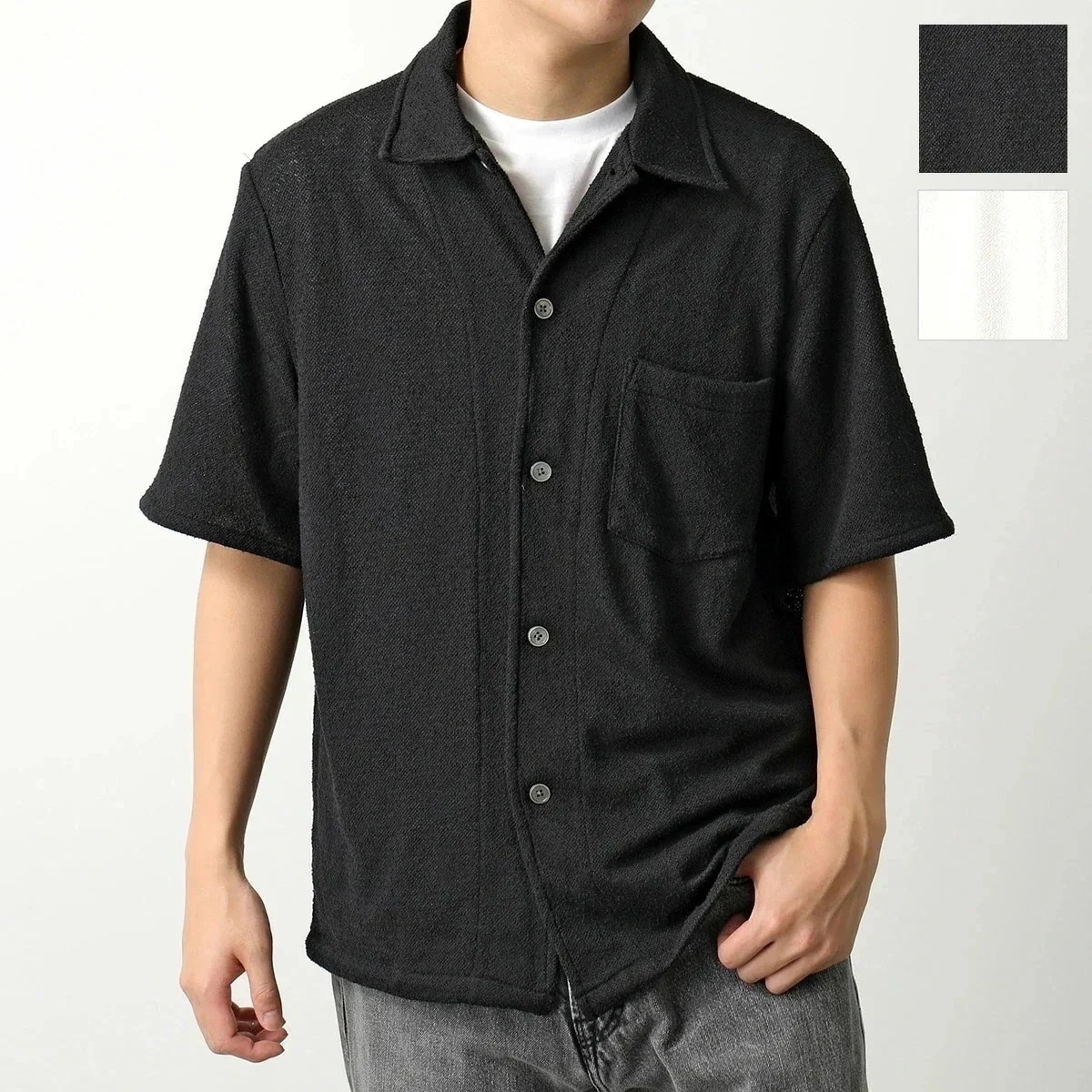 OUR LEGACY アワーレガシー ボックスシャツ BOX SHIRT SHORTSLEEVE M2202BO Ｍ2202BB メンズ 半袖 ブークレ 胸ポケ