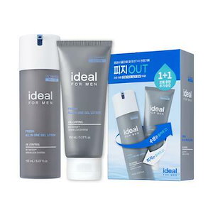 ideal FOR MEN [1+1] イデアルフォーメン フレッシュ オールインワンジェルローション 150ml (円筒型+チューブ型)