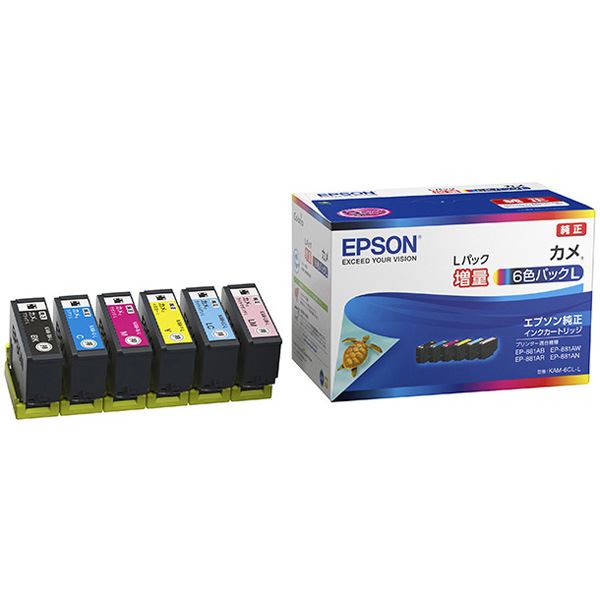 (純正品) EPSON KAM-6CL-L インクカートリッジ カメ 6C-L 7,407円