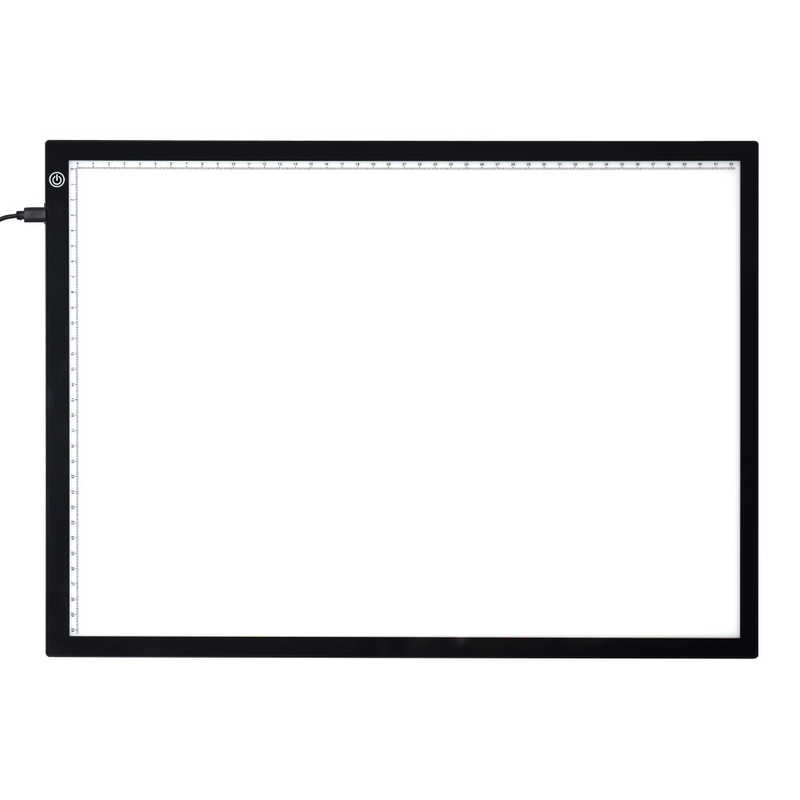 サンコー　超軽量 無段階調光LEDトレース台 A3　GDTSA3SBK