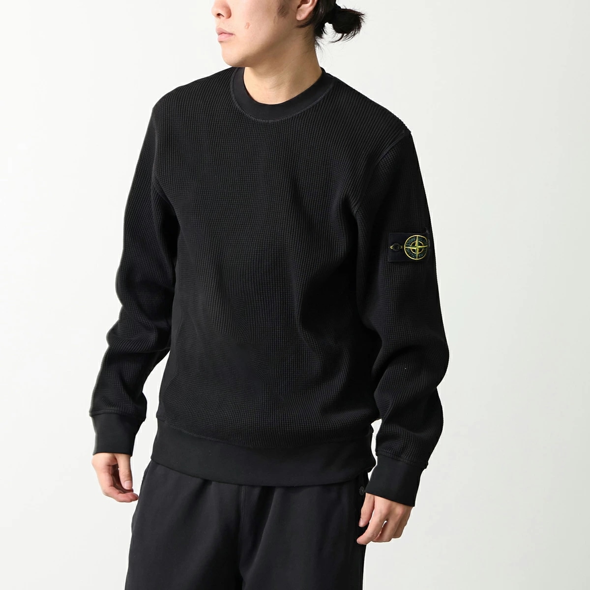 STONE ISLAND ストーンアイランド トレーナー L1S156100056 S0044 6100056 メンズ スウェット クルーネック ワッフル 長袖 V0029