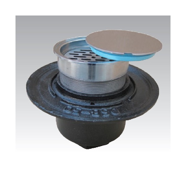 アウス D-5B-3CO [防水用床排水トラップ掃除口(内部目皿付)]