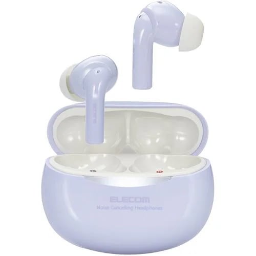 【推奨品】エレコム LBT-TWS15PU Bluetoothイヤホン／完全ワイヤレス／TWS15シリーズ／AAC対応／パープル LBTTWS15PU
