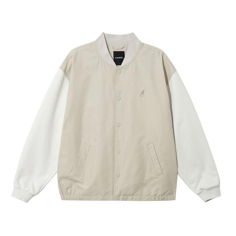 エッセンシャルバーシティジャケット8561ライトベージュ