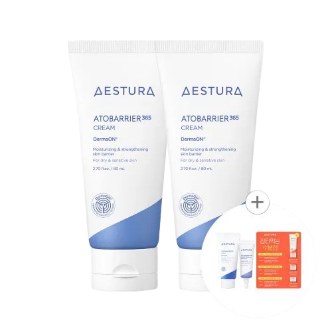 アトベリア365 クリーム 80ml × 2個 (特典：クリーム30ml + アンプル7ml + サンクリーム1ml × 3個) 7,577円