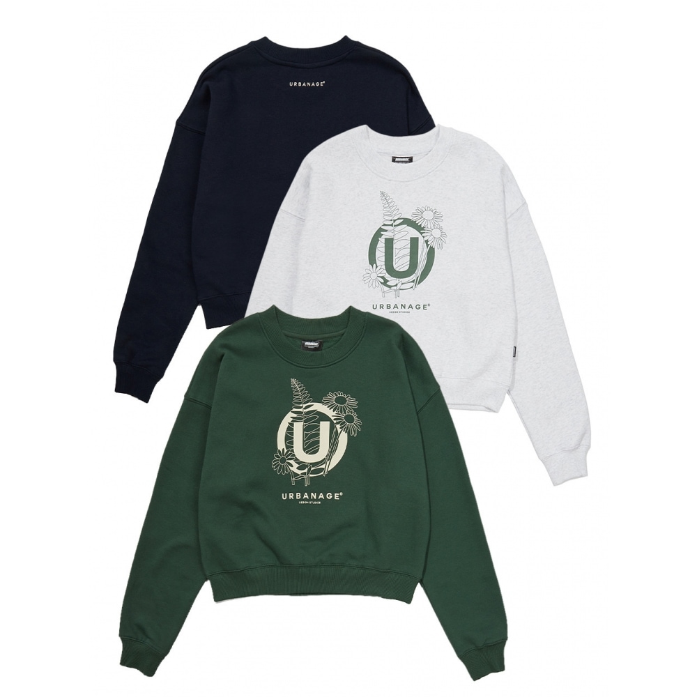 URBANAGEフラワーWマンツーマン（3色）