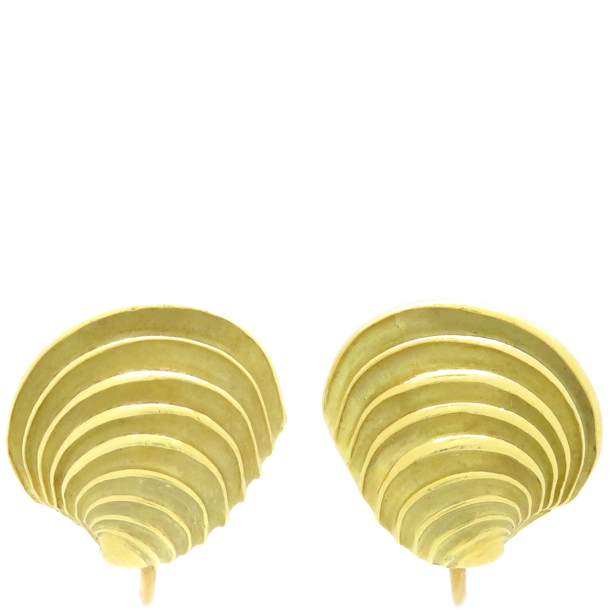 ティファニー Tiffany & Co イヤリング 貝殻 シェルモチーフ K18YG イエローゴールド 18K 750AU 【中古】