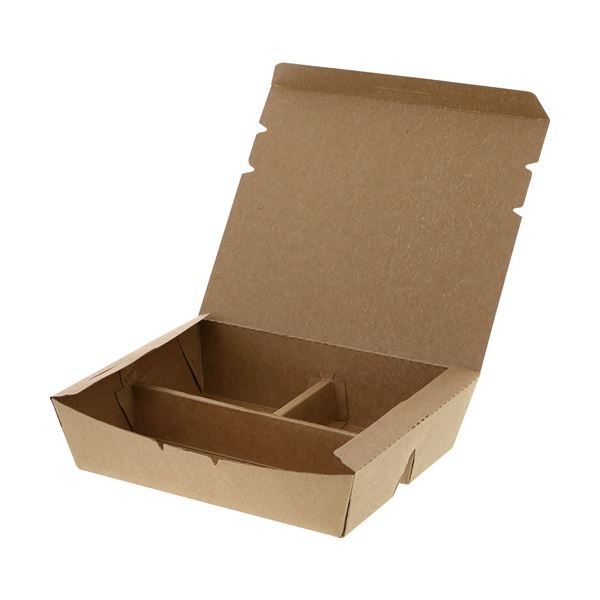 (まとめ) HEIKO 弁当容器 エコランチボックス 3仕切 #004409006 1パック(20枚) (×3セット) 5,490円