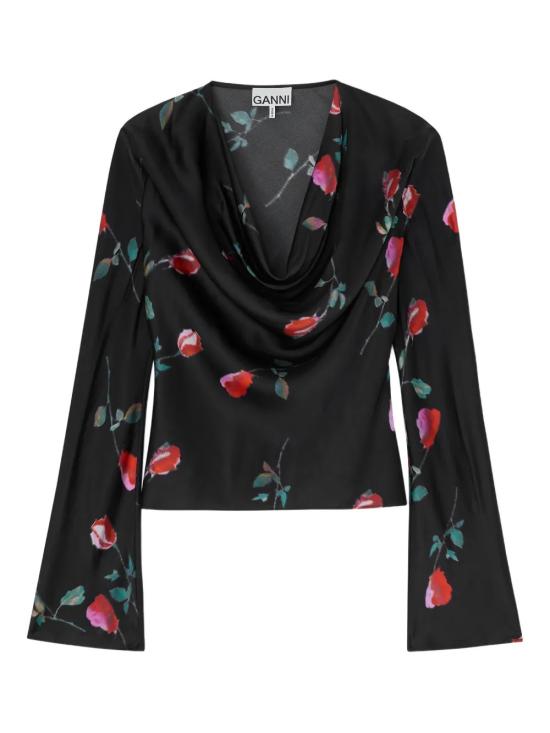 GANNI Women Blouses A1040048 099 Black
